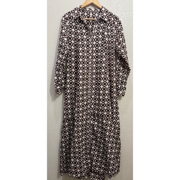 Free People Maxi Shirtdress Long Sleeve Size XS - Picture 3 of 8